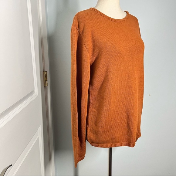 Pierre Cardin vintage 100% cotton terracotta sweater size S - Picture 8 of 12